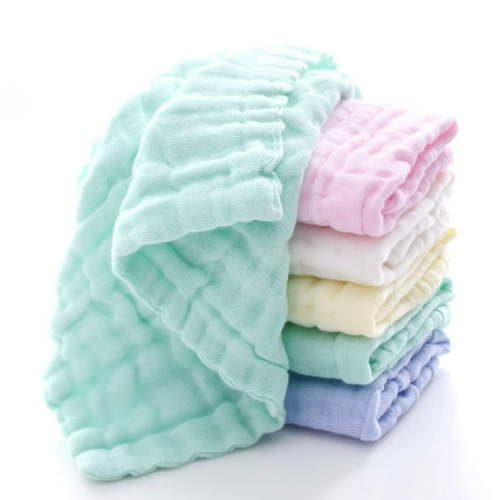 Baby Washcloths Muslin Cotton Baby Face Towels 5 Pack Wash Cloths Soft on Sensitive Skin Absorbent for Boys & Girls 10x10 inches