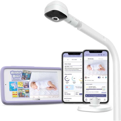 Hubble SkyVision AI-Enhanced Smart Baby Monitor, Crib Mount, 2-Way HD