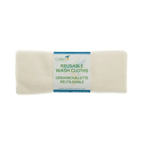 Colibri Bamboo/Organic Cotton Fleece Washcloths 5 pk