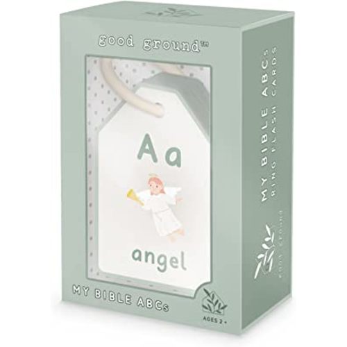 Amazon.com: Good Ground Bible ABC Flash Cards Preschool Sunday School Toys Christian Homeschool Alphabet Ring Cards Toddler ABC Phonic Letters & Words : Toys & Games