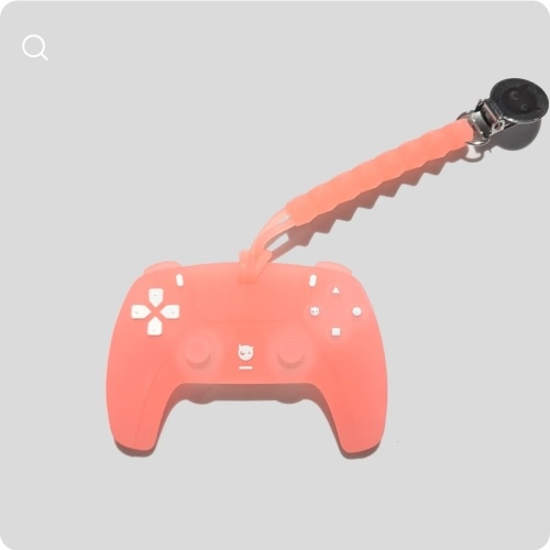 The Tiny Titan In Jelly Fire PS5 Video Game Teether – BabyGlitch