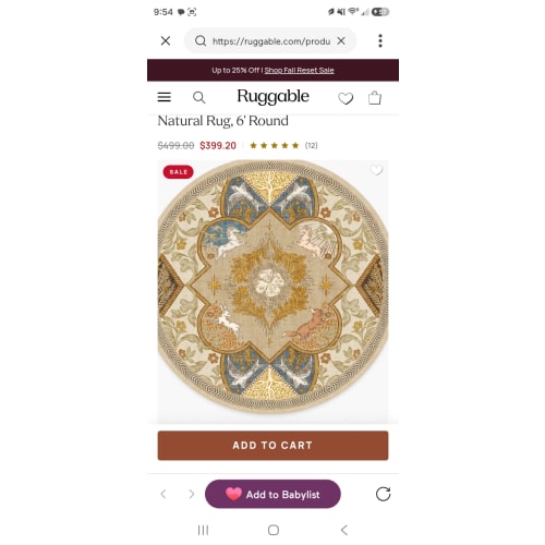 Woodland Wanderer Medallion Natural Rug, 6' Round | Ruggable