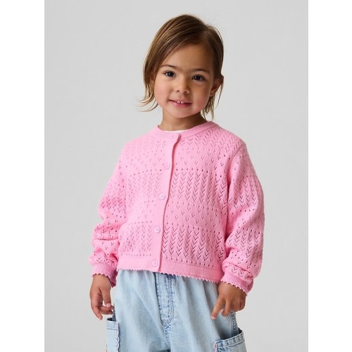 Baby & Toddler Pointelle Cardigan Sweater