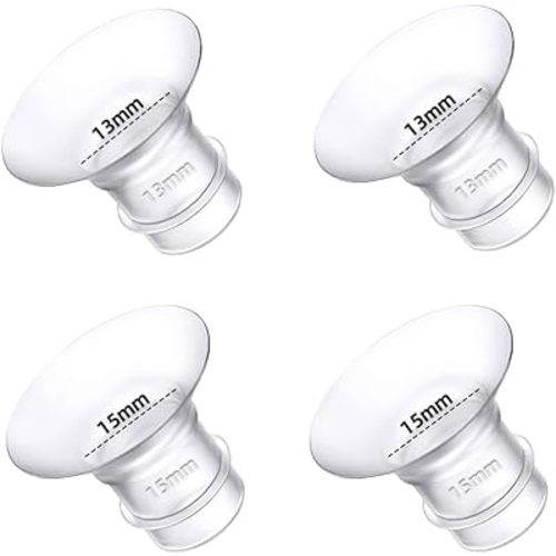 Flange Inserts 13mm 15mm for Medela,Spectra 24mm Shields/Flanges,Compatible with TSRETE,CPPSLEE,Momcozy S9Pro/S9/S12Pro/S12 Wearable Breast Pump,Reduce 24mm Nipple Tunnel Down to 4pcs