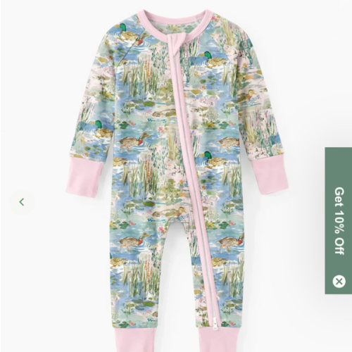 Watercolor Mallard Duck Bamboo Convertible Zippy