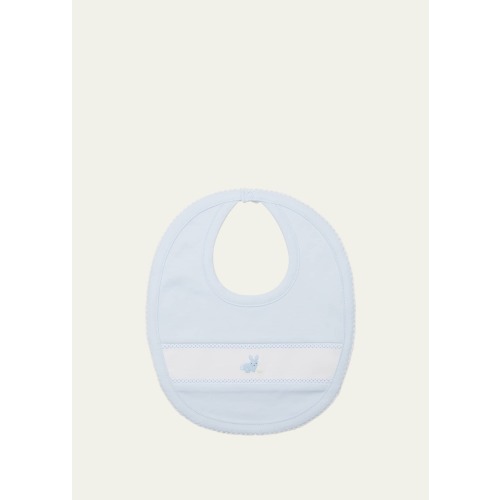Bunny Burrows Embroidered Baby Bib