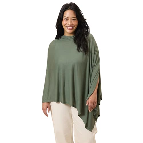 Solly Baby Nursing Cover, Ultra-Breathable, Lightweight Breastfeeding Cover-Up, Buttery-Soft Fabric, Universal Fit, Postpartum Essentials, Newborn Must Haves, Mother's Day Essential, Basil