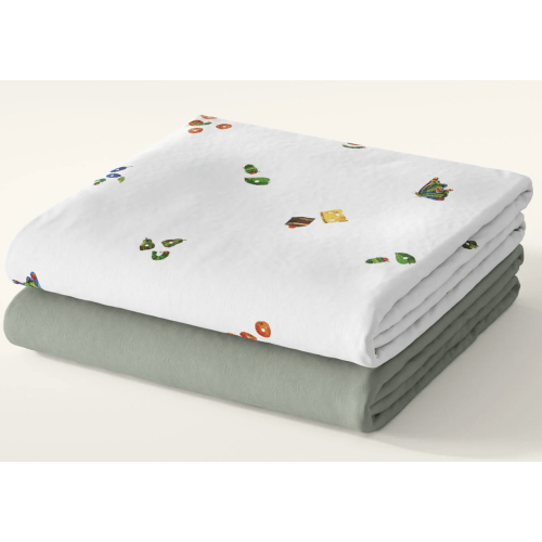 Very Hungry Caterpillar Crib Sheet Set | Eric Carle x Nestig