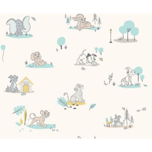 Disney Baby Animals Peel and Stick Kids' Wallpaper - RoomMates