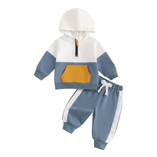 yocbz Baby Boy Outfits Toddler Baby Boy Fall Winter Clothes Crewneck Sweatshirt Long Sleeve Trucks Shirt and Pants Cute Boys Outfits Sky Blue,Size for 6-12 Months