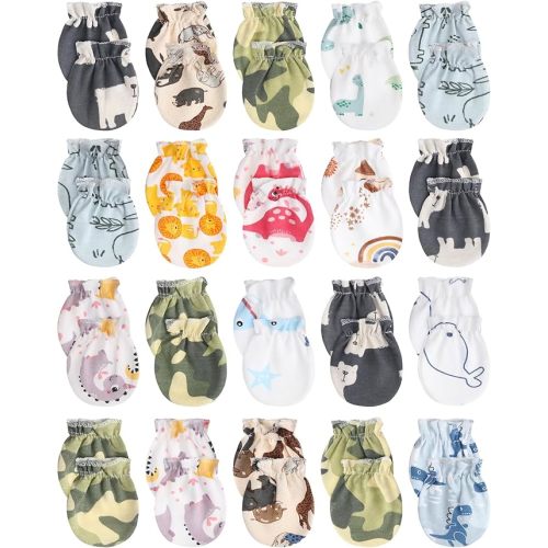 20 Pairs Newborn Baby Mittens