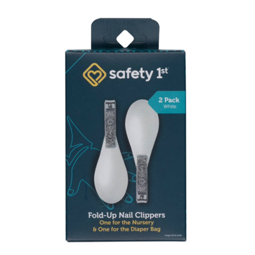"safety first" Fold-Up Nail Clippers