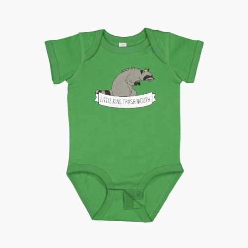 Little King Trashmouth  Baby One-Piece