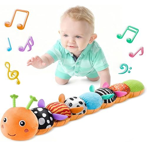 LIGHTDESIRE Baby Toys Sensory Musical Caterpillar Infant Toys 3-6-12 Months