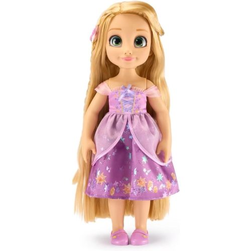 Disney Store Official Rapunzel Once Upon a Story Doll - 16 Inch Disney Princess Toys Featuring Reflective Eyes with 3D Pupil and Iris, Detailed Costume, Hair Comb & Shoes - Comes in Display Box