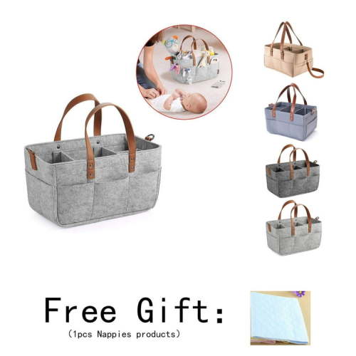 GFHFHITJ Babysdiaper Caddy - Nursery Storage Bin And Car Organizer For Diapers And Babyswipes - Gray