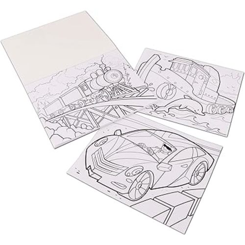 Melissa & Doug Jumbo Coloring Pad: Vehicles - 50 Pages of White Bond Paper (11 x 14 inches)