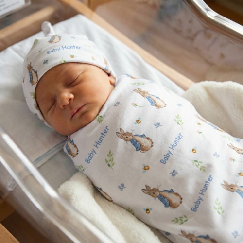 Personalised Swaddle & Beanie Set – The Custom Co