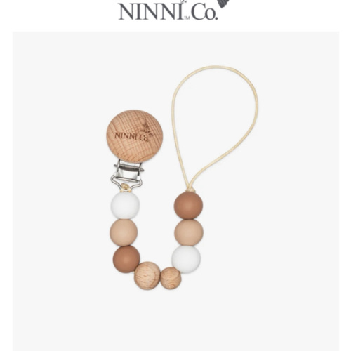 Hazelnut Pacifier Clip - Ninni Co