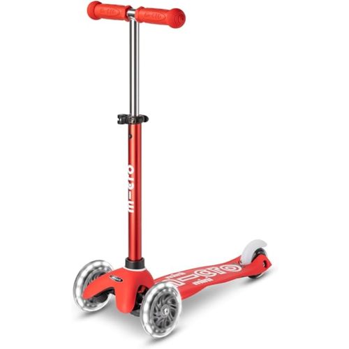 Micro Kickboard Mini Deluxe LED Three-Wheeled Lean-to-Steer Swiss-Designed Micro Scooter