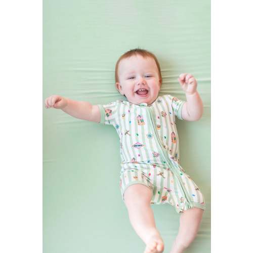 Zipper Shortall Romper in Honeydukes
