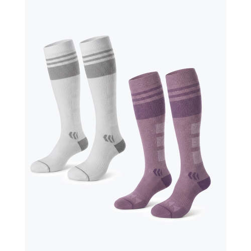 Momcozy Wide Calf Compression Socks 20-30mmHg for Sports 2 Pairs
