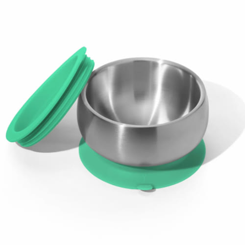 Avanchy | Stainless Steel Baby Bowls - BLW Suction Infant Feeding Bowl