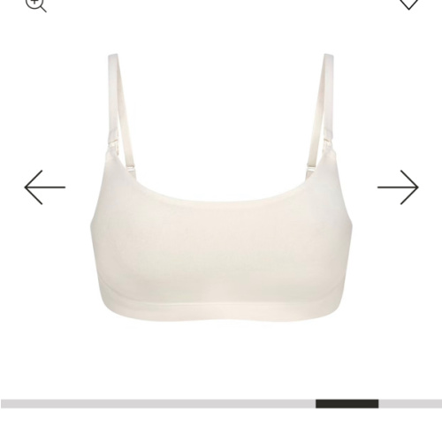 COTTON JERSEY MATERNITY NURSING SCOOP BRALETTE | MARBLE | SKIMS