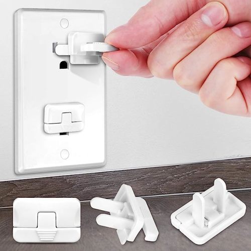 Outlet Covers Baby Proofing (40 Pack) with Hidden Pull Handle Outlet Plug Covers Prevent Electric Shock Hazard Outlet Protector Difficult for Kids to Remove Child Proof Outlet Covers