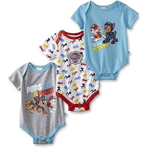 Nickelodeon Paw Patrol Baby Boys Three-Pack Bodysuits
