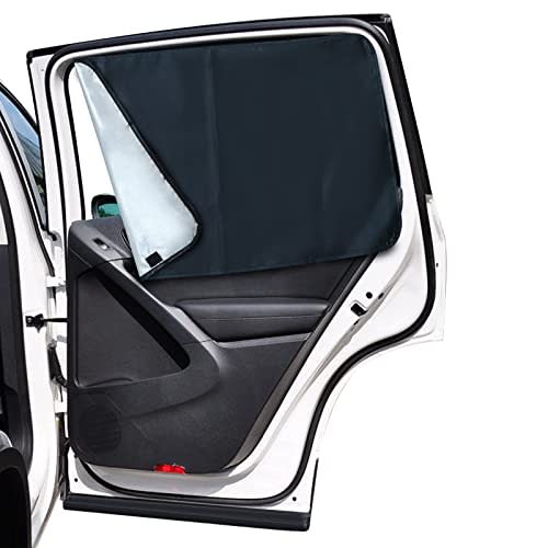 Lechin Magnetic Car Side Window Sun Shades for Baby, 2 PCS, 31.5 x 20 in | 10 M40 Magnets, UPF50+, Block Heats and UV Rays