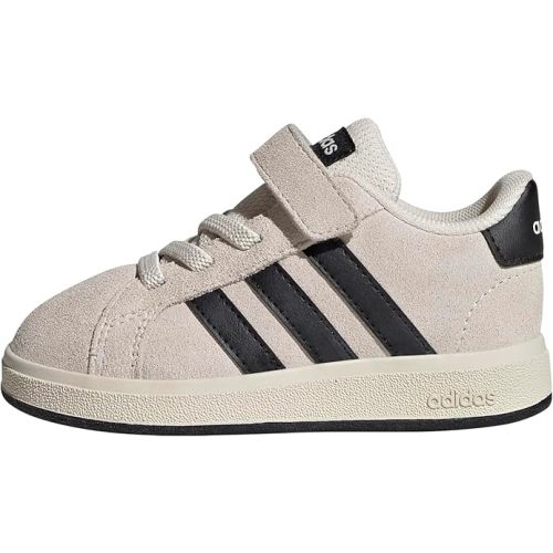 adidas Baby-Boy's Grand Court 2.0 Elastic Lace & Strap Sneaker