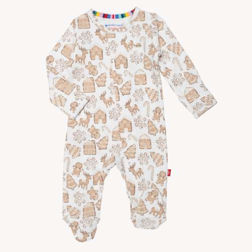 gingerbread lane organic cotton magnetic parents favorite footie – Magnetic Me