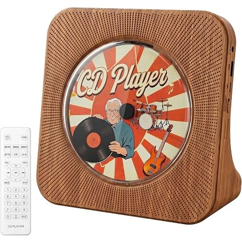 Gueray CD Player Portable Bluetooth Desktop CD Players for Home