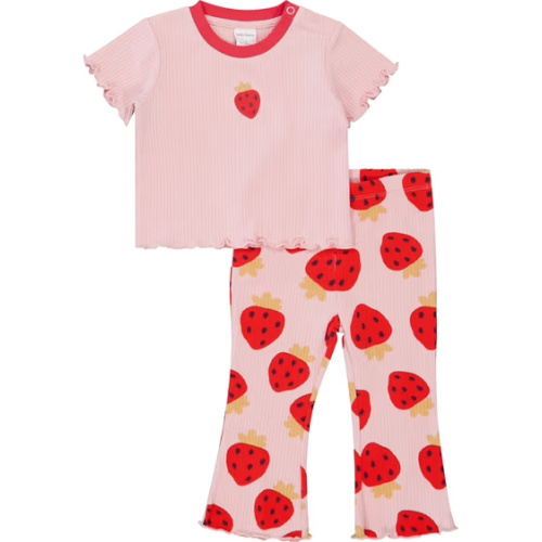 Medium Pink Baby Flare Pant And Top Set | Best&Less™ Online