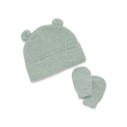 Wonder Nation Baby Beanie and Mitten Set
