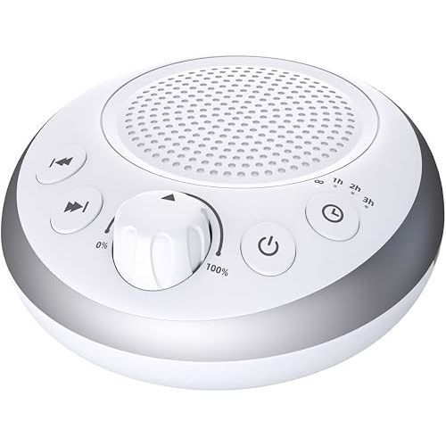 Loud Pink Noise Sound Machine Sleep Machine Nostop 30 Soothing Sounds for Baby Kids Adults Sleep Pinknoise Machine 36-Level Vol Auto-Off Timer Memory Function for Home Travel Office
