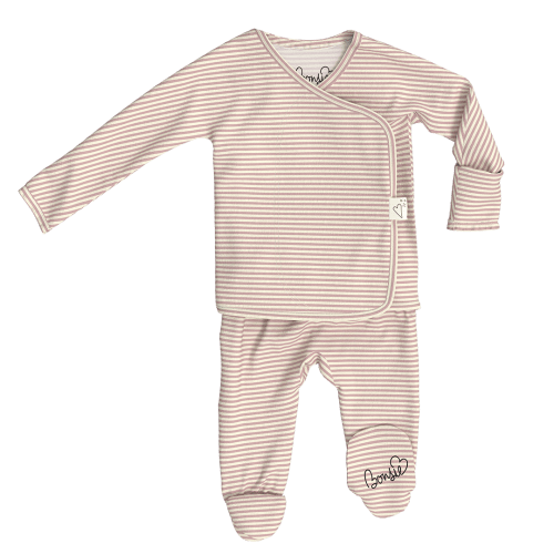 Footie - Berry Twist – Bonsie Skin to Skin Babywear