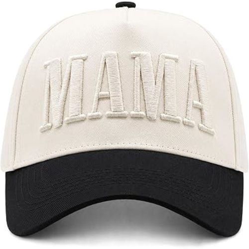 Womens Mama Trucker Hat, Vintage Snapback Mom Baseball Cap, Trendy New Mom Gifts Mothers Day Outfits for Mommin