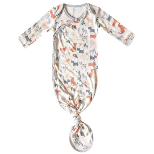 Newborn Knotted Gown - Rufus