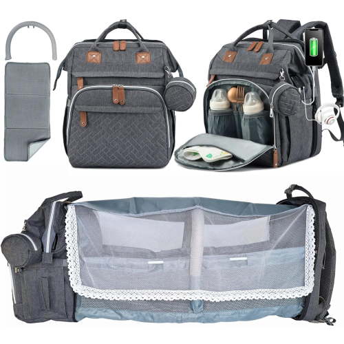 Backpack with Changing Station,Large Baby Bag Extra Options Baby Diaper Bag with Changing Station - Walmart.ca