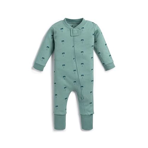 MONICA + ANDY One Piece Baby Pajamas, 100% Organic Baby Clothes for Girls and Boys, Sizes For Newborn and Infant