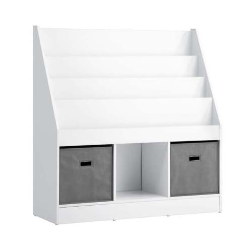 3 Drawer White Kids Bookshelf