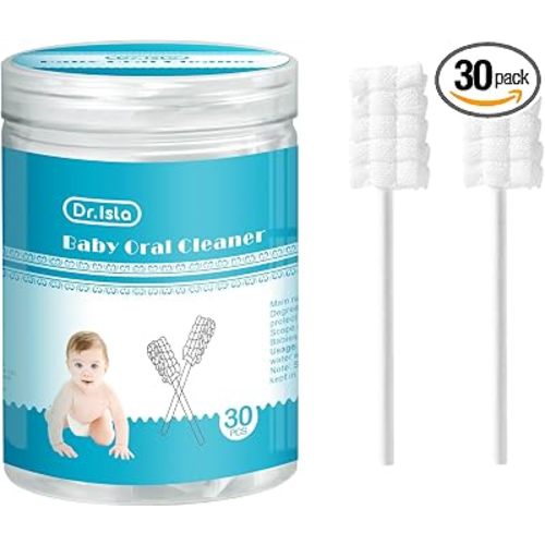 Dr.isla Baby Tongue Cleaner, 30 PCS Disposable Infant Clean Toothbrush
