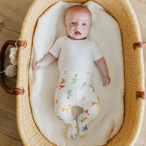 Footed Baby Pants - Sesame Friends