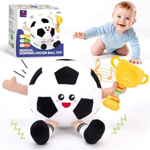 hahaland Baby Crawling Plush Toy for 6 12 18 Months – Musical Dancing Bouncing Toys, Voice Repeat Interactive Tummy Time Toy for Boys & Girls, Birthday Gift for Infants