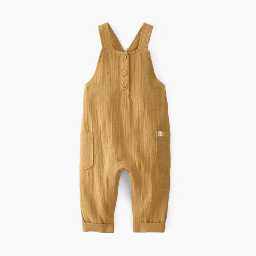 Carter's Little Planet Organic Cotton Gauze Overalls - Yellow, 6M