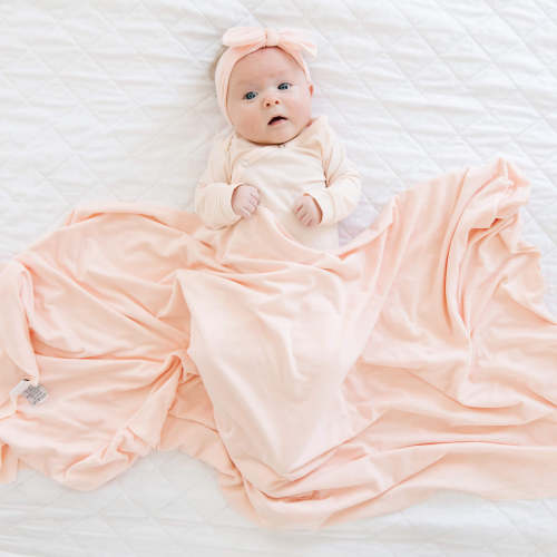 Newborn Knotted Gown - Blush