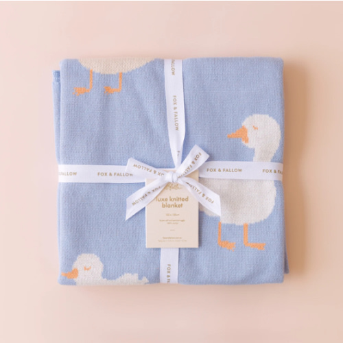 Blue Ducks Blanket – Fox & Fallow