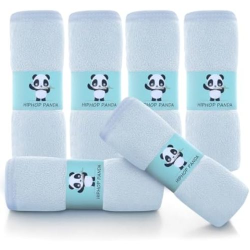 HIPHOP PANDA Ultra Soft Baby Washcloths, 2-Layer Absorbent Wash Cloths